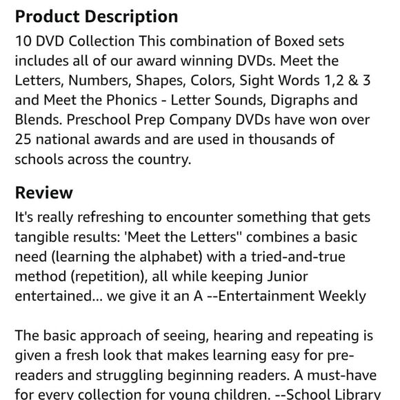 Preschool Prep Company 10 DVD Collection - Picture 7 of 7